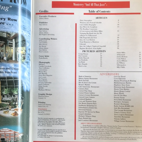 Monterey Jazz Festival 1996 Program - Picture 4 of 4